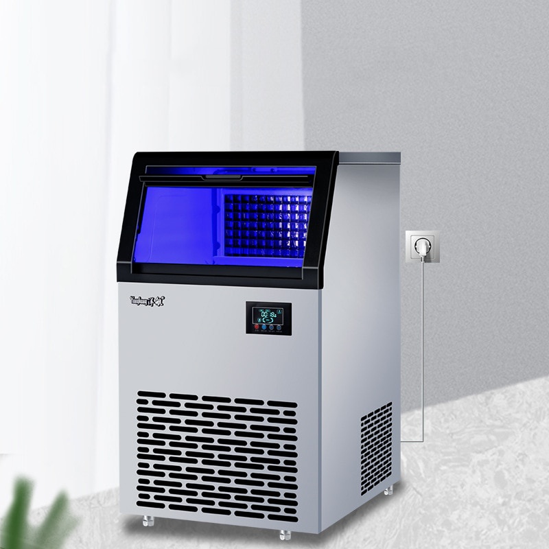 Nhà sản xuất nước đá thương mại 60KG-120KG Tiệm trà sữa tự động máy đá khối lớn Máy làm đá thỏi
