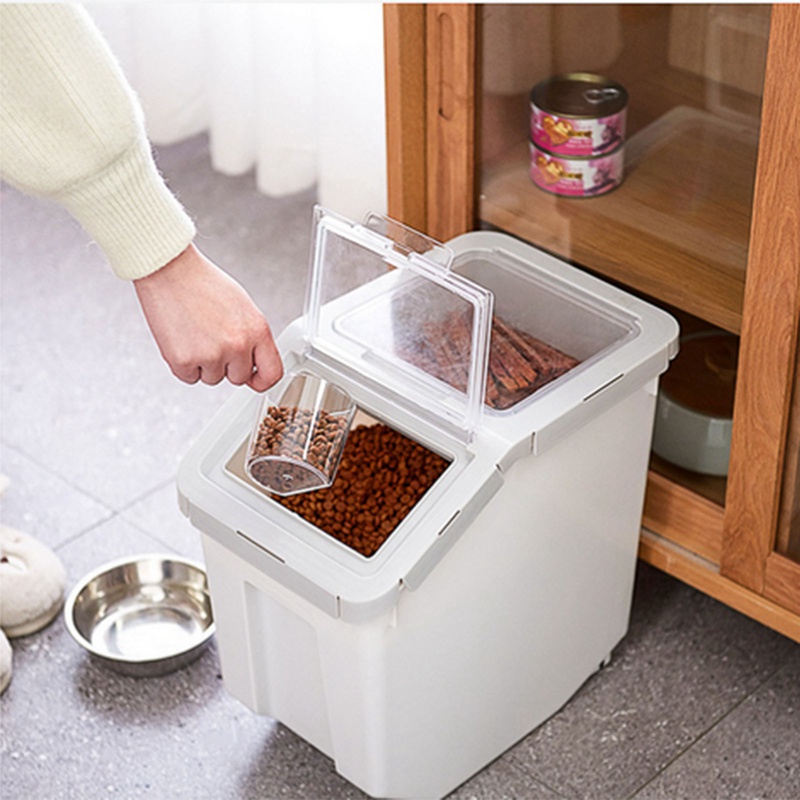 Hondenbak tegen oxidatie, verse doos, voedselcontainer, hondenemmer, voerbak voor huisdieren, opslag, voedselcontainer, meeldauw, opslag met grote capaciteit
