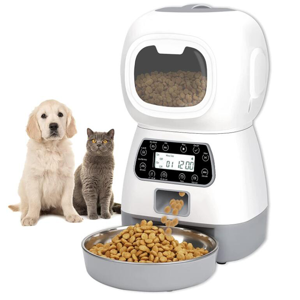 Automatic Pet Feeder 4.5L WIFI APP Pet Food Dispenser Feeding Vending Large Cat Dog 4 Meal Voice Recorder Timer Smart Dog Bowl
