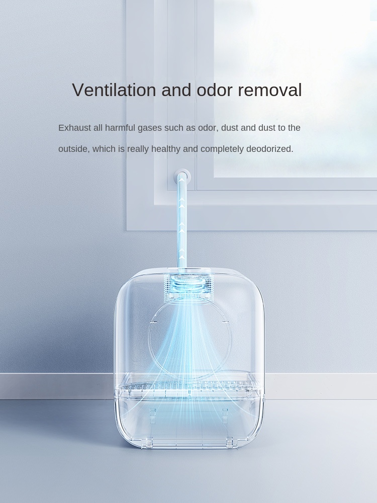 Automatic Smart Cat Litter Box Self Cleaning Cat Toilet Deodorant Fully Enclosed Cats Litter Box Splash Large Pet Toilet Bedpan · v4