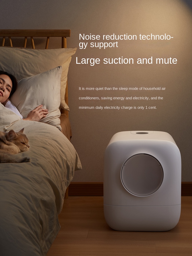 Automatic Smart Cat Litter Box Self Cleaning Cat Toilet Deodorant Fully Enclosed Cats Litter Box Splash Large Pet Toilet Bedpan · v4
