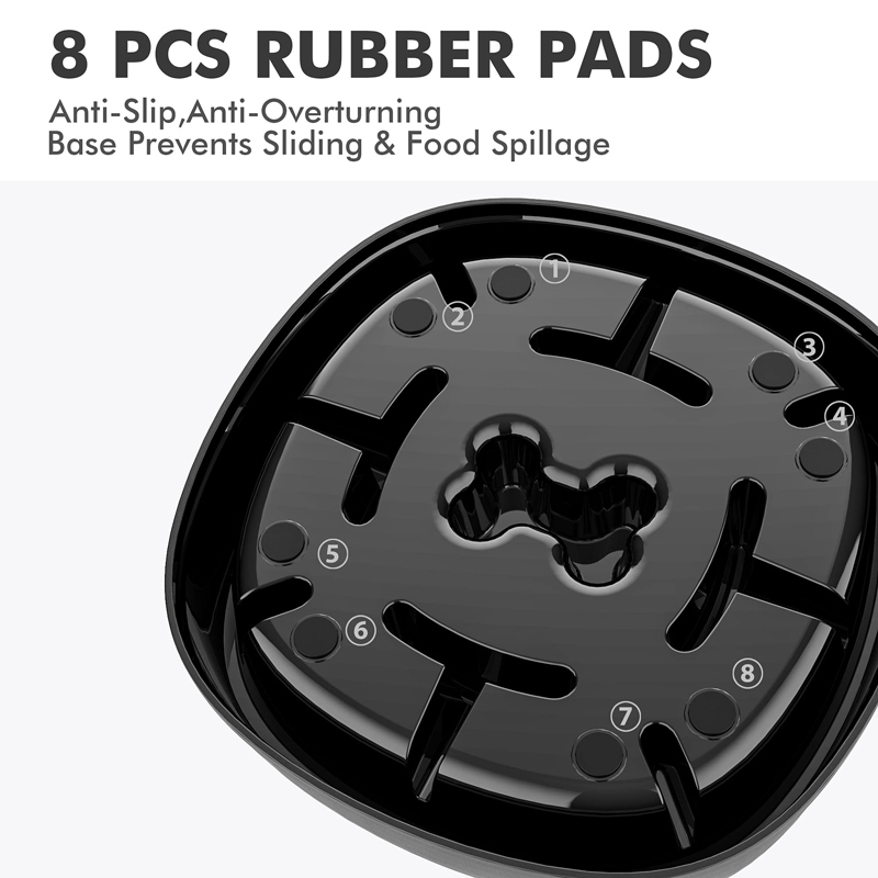 Benepaw Dog Slow Feeder, nourriture lente, écologique, antidérapante, pour animaux de compagnie, bol, plat, puzzle, anti-étouffement