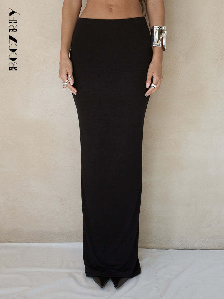 BoozRey Sexy Backless Backless Sleeveless Long Skirt Set for Women Elegant Party Club Clothing Summer Skinny Lady Robe Dress Set