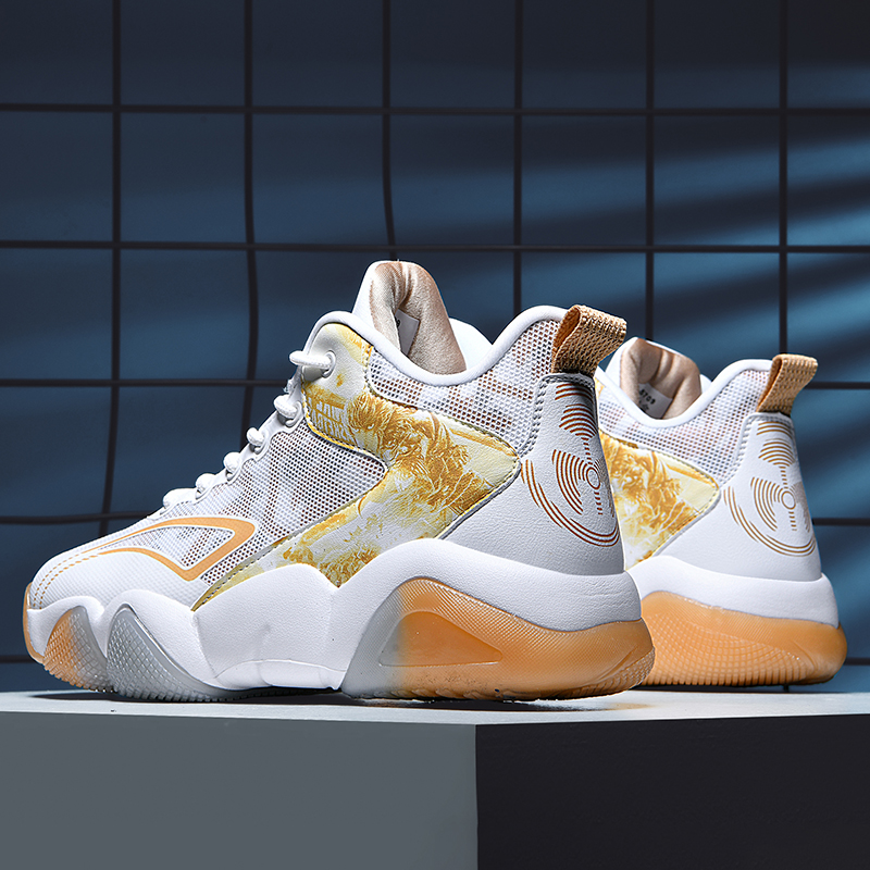 Merk: Professionele basketbalschoenen voor heren, hoge sneakers, demping voor mannen, lichte comfortabele schoenen, atletische training, sportschoen