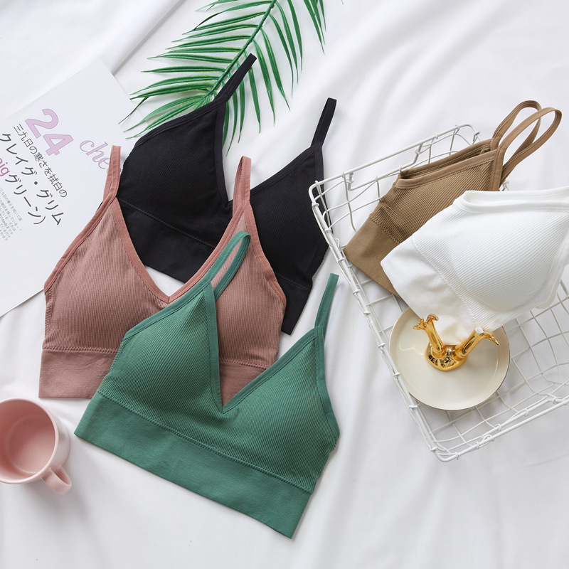 Dropshipping 1 pezzo, reggiseno corto sexy da donna, streetwear femminile, biancheria intima senza cuciture, lingerie sportiva, maglietta, reggiseno push up, top corto