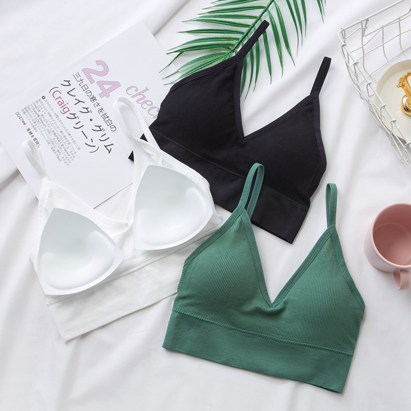Dropshipping 1PCS Women Sexy Crop Tops Bra Top Female Streetwear Seamless Underwear Sport Lingerie Tee Push Up Bra Crop Top · v2