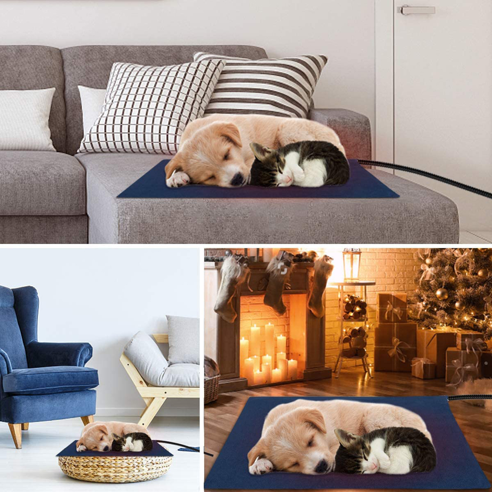 Electric Heating Pad Pet Bed Blanket for Dogs and Cats Indoor Warming Mat Home Office Chair Heated Mat EU/US/UK plug · v2