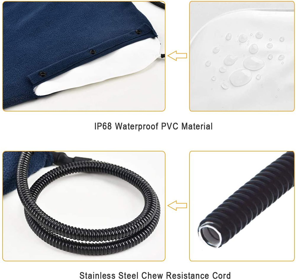 Electric Heating Pad Pet Bed Blanket for Dogs and Cats Indoor Warming Mat Home Office Chair Heated Mat EU/US/UK plug · v2