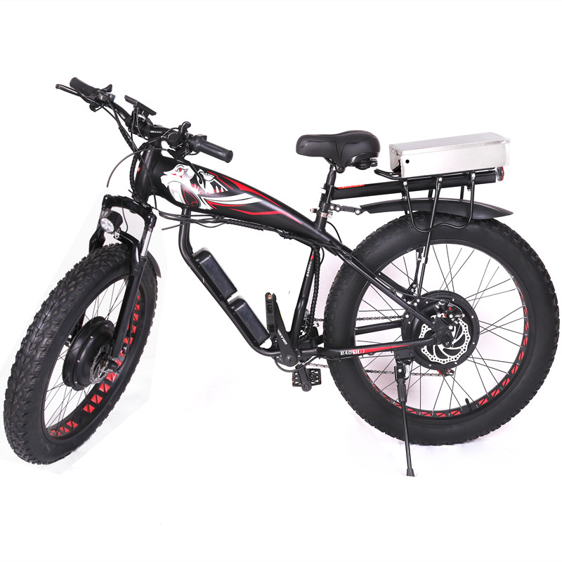 Rower elektryczny 48V4000W Sport Mountain Electric Bike 32AH Fat Tire Rower elektryczny śnieżny Bateria litowa ebike Rower elektryczny