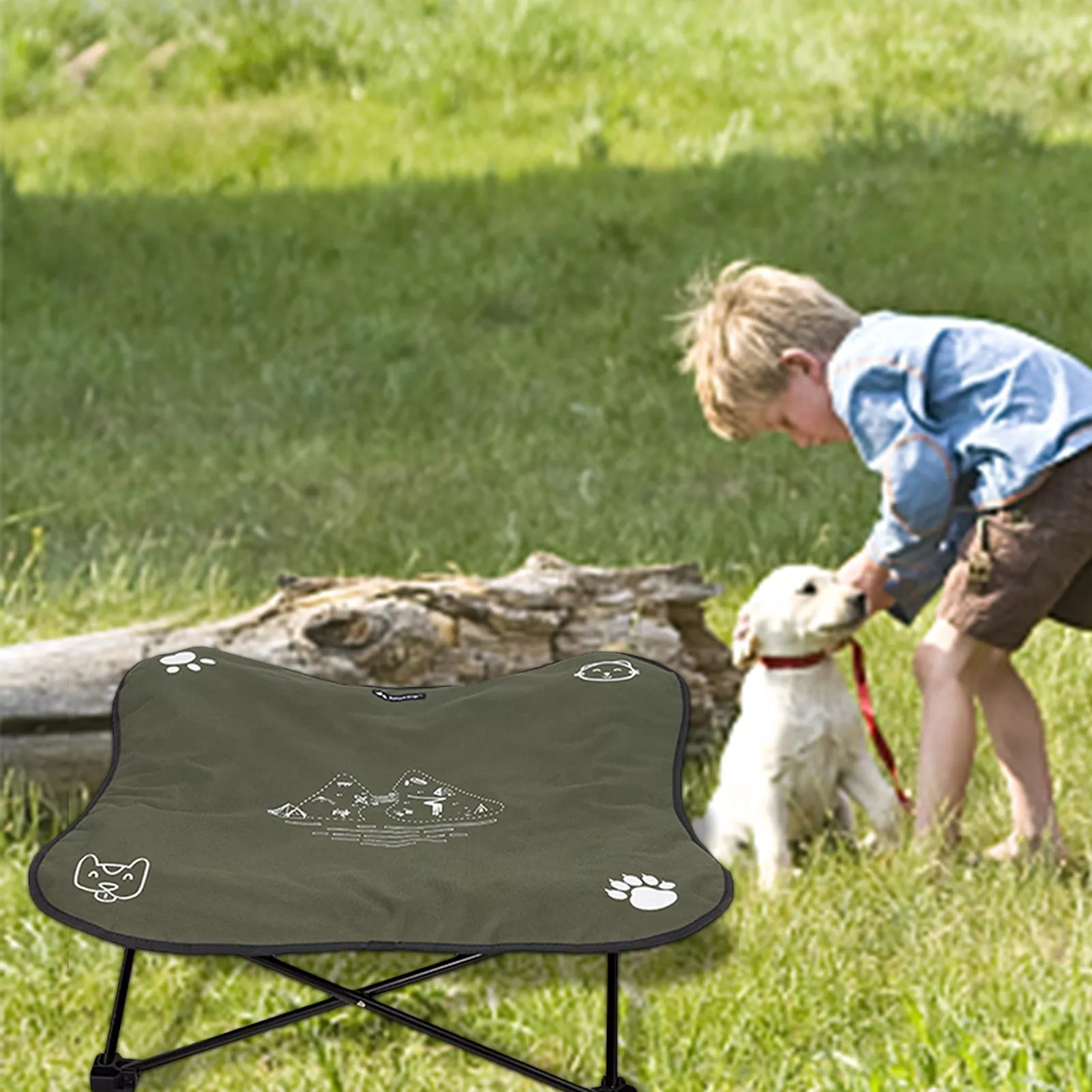 Elevated Cat Bed House Cat Hammocks Bed Portable Metal Frame Cat Lounge Bed For Small Rabbit Cats Dogs Durable Pet House