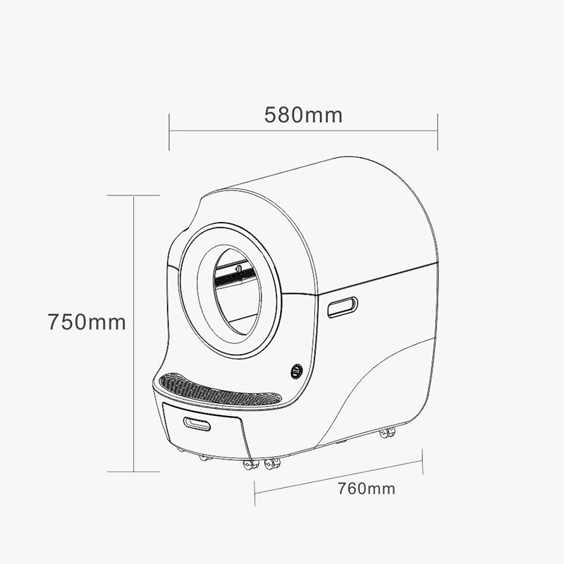 Intelligent Enclosed Self-Cleaning Cat Litter Box Cat Toilet Electric Cleaner Automatic Odor Removal With Deodorant Pet Supplies