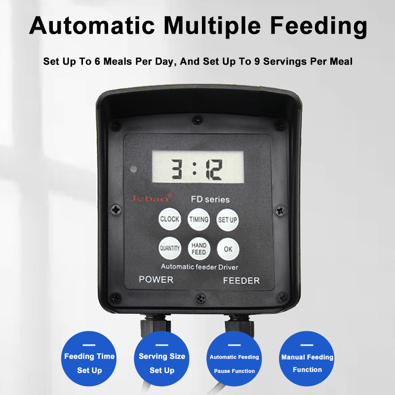 Jebao Fish Feeder Aquarium WIFI Manual control Timing ration feeding high-capacity 4L 5L 8.5L FD40 FD50 FD-85 for Fish tank pond · v6