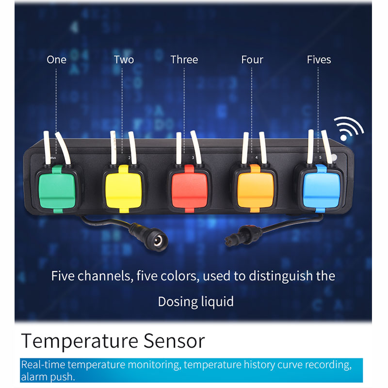 Bomba peristáltica programable Kamoer X5S con programa WiFi para agua salada, arrecifes de coral, acuarios, peceras, bombas dosificadoras