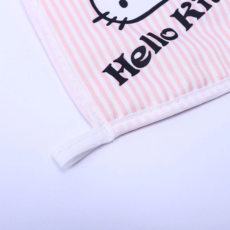 Kawaii Sanrio Hellokitty Cartoon Insulated Microwave Oven Glove Cushion Set Kitchen Oven Baking Gloves Articles for Daily Use · v3