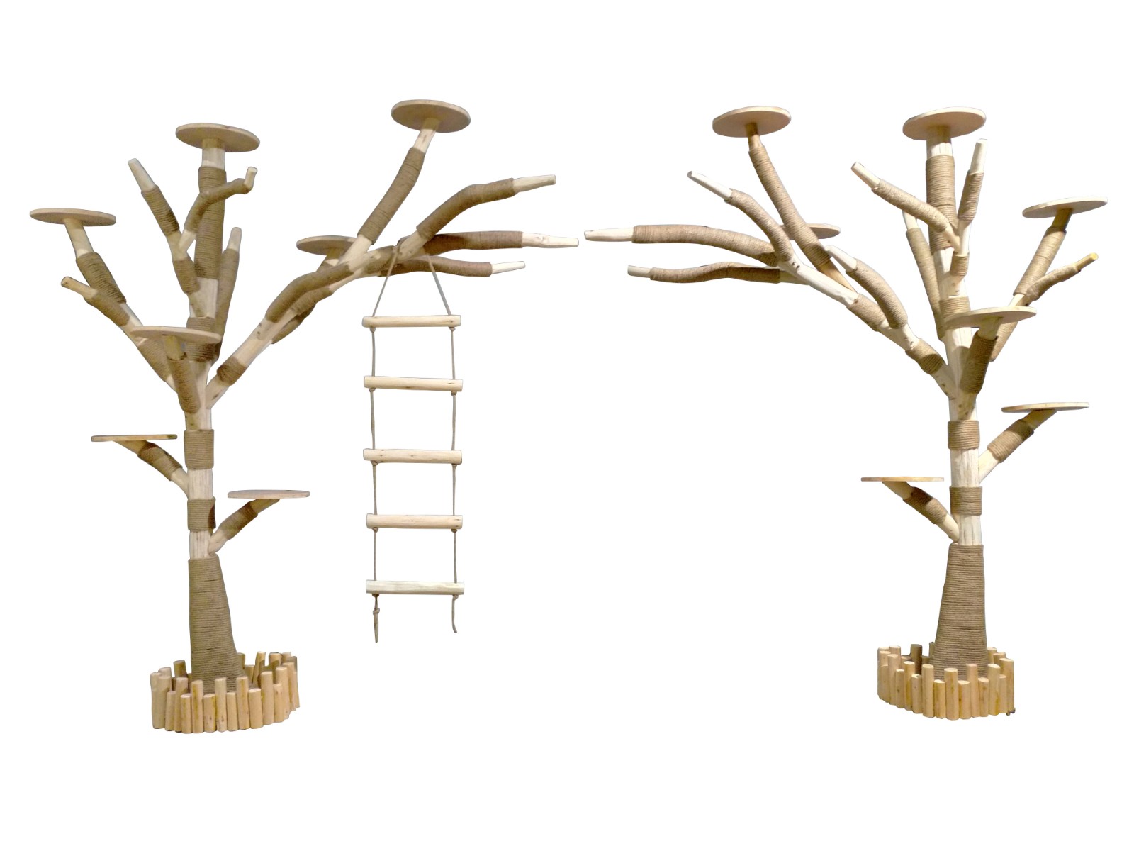 Large cat tree &amp; cat climbing frame cat jumping platform cat litter cat tree solid wood wear-resistant play space