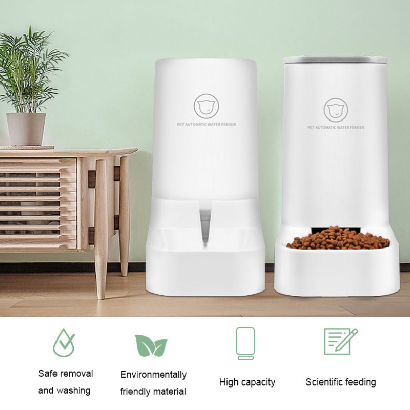 Lovefat Pet Autommatic watertoevoer/voerapparaat voor kleine katten, middelgrote hondenbak, kattenbak, voerbak voor huisdieren.