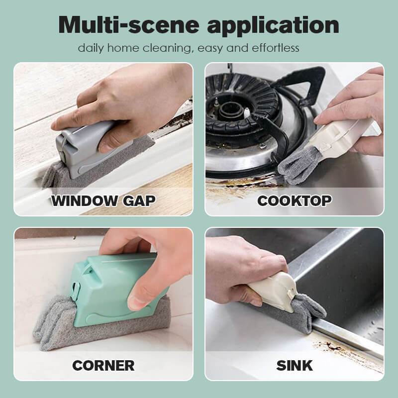 Magic Window Cleaning Brush for Kitchen Christmas Convenience Cleaner Corners Scouring Cloth Cleaning Supplies Gadgets Tools