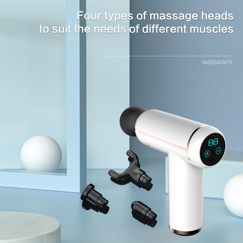 Massage Gun Portable Electric Massager Neck Body Massage Muscle Relaxation Pain Relief Gout Therapy Fitness Pistolet De Massage