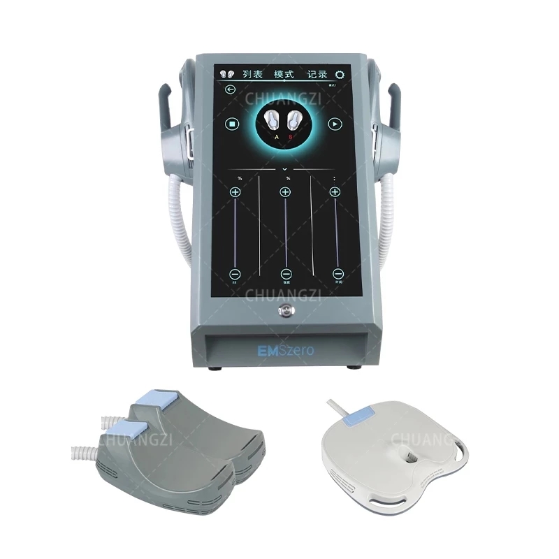 La nuovissima impugnatura RF EMSSLIM 4 e pad di stimolazione pelvica opzionali per la stimolazione muscolare/sollevamento dei glutei/rimozione del grasso emszero