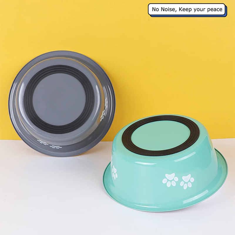 Mangeoires et abreuvoirs antidérapants pour chiens de petite, moyenne et grande taille, mangeoires et abreuvoirs en acier inoxydable, accessoires pour chiens