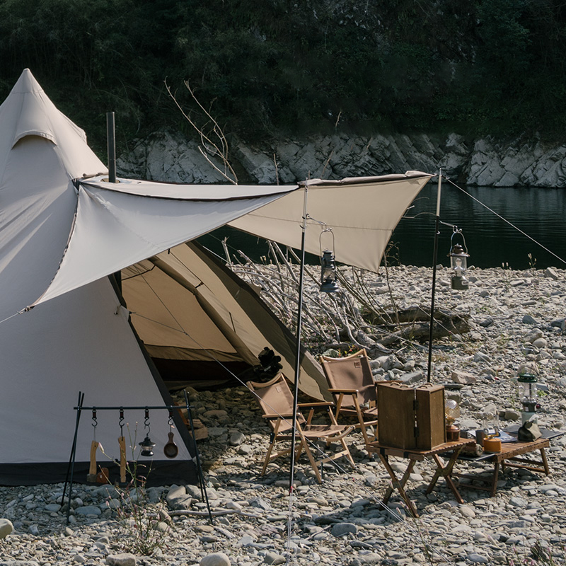 Outdoor Party Tent Luxury Accessories Camping Zipper Sun Shelter Pyramid Tent Gazebo Bushcraft Carpas De Camping Hiking Items · v2