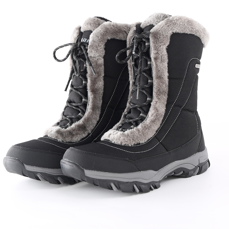 Outdoor Snow Boots Women's Waterproof Anti-skid Snowboard Shoes Warm Travel Equipment Training Trekking Skiing Sports Botas · v2
