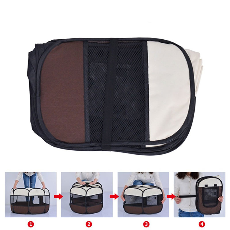 Portable Folding Pet Tent Dog House High Quality Durable Dog Fence For Cats Large Outdoor Dog Cage Pet Playpen Cat Собачья будка · v2