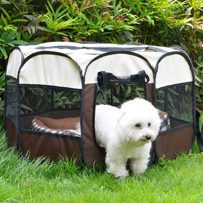 Portable Folding Pet Tent Dog House High Quality Durable Dog Fence For Cats Large Outdoor Dog Cage Pet Playpen Cat Собачья будка · v2