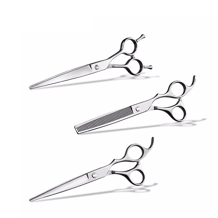 Professional Pet New Design Colorful 7 Inch Dog Grooming Hairdressing Scissors Set Psi Fryzjer ножницы парикмахерские Tesoura