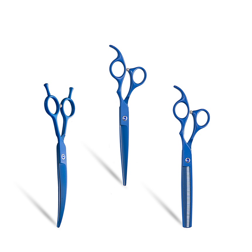 Professional Pet New Design Colorful 7 Inch Dog Grooming Hairdressing Scissors Set Psi Fryzjer ножницы парикмахерские Tesoura