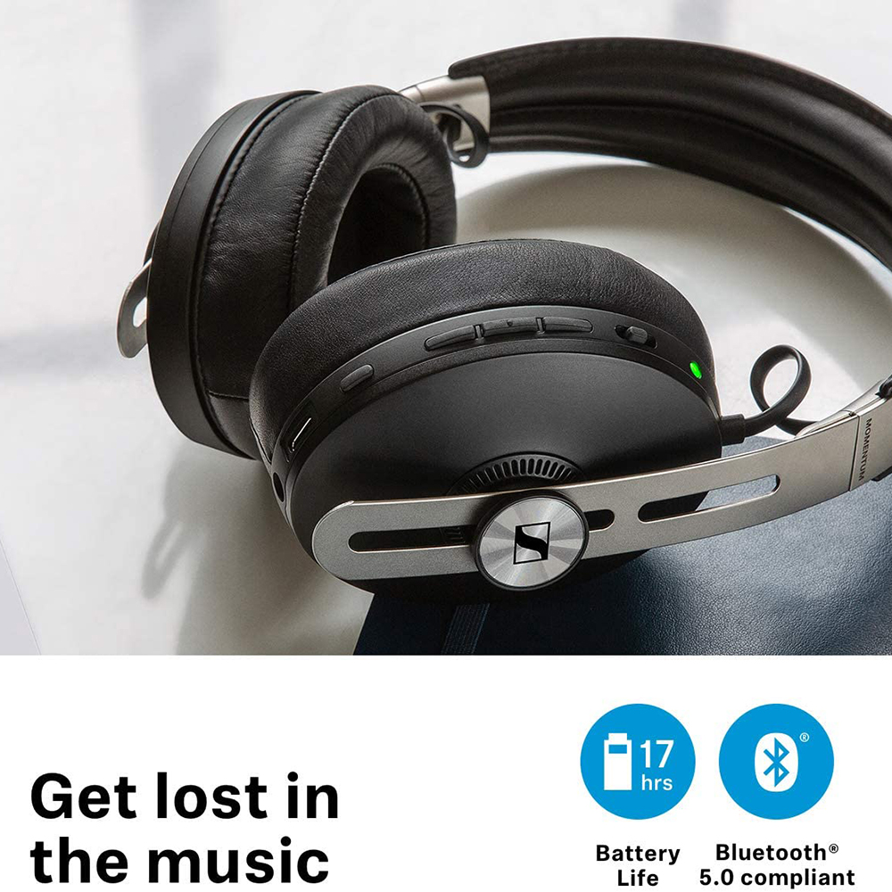 SENNHEISER Momentum 3 Wireless Bluetooth Noise Cancelling Headphone With Alexa Auto On/Off Smart Pause Functionality Control App · v2