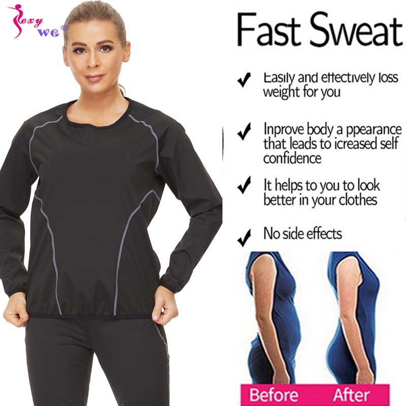 SEXYWG Women Slimming Sauna Shirt Body Shaper Waist Trainer Sweat Corset with Zipper Gym Fitness Tank Top Sport Vest Weight Loss · v2