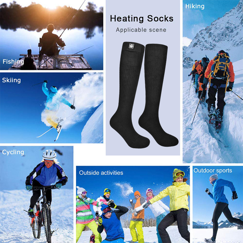 Savior Heat Thermal Heated Socks Electric Heated Skiing Socks for Women Men Winter Sports Warm Foot Sports Socks 2021 New SS03C · v2
