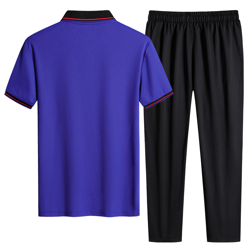 Summer Two Piece Sport Running Set Men Training Short Sleeve T Shirt Top Trousers Men's Tracksuits Fashion Gym Casual Set New · v2