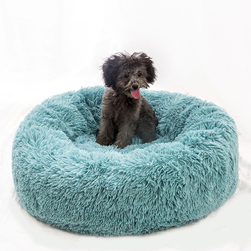 Super Soft Pet Dog Cat Bed Plush Full Size Washable Calm Bed Donut Bed Comfortable Sleeping Artifact Dropping Product For Vip · v2