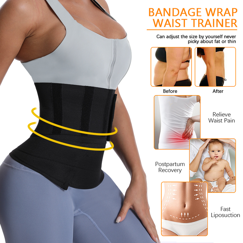 Waist Bandage Wrap Trimmer Belt Waist Trainer Body Shapewear Tummy Wrap Woman Flat Belly Slimming Gain Postpartum Sheath Belt