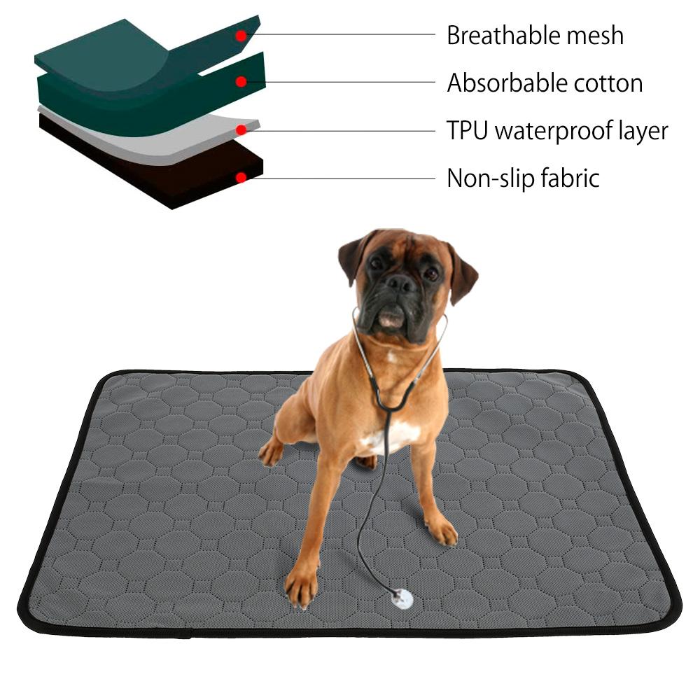 Washable Pet Dog Diaper Mat Waterproof Reusable Training Pad Urine Absorbent Environment Protect Diaper Mat Dogs Car Seat Cover