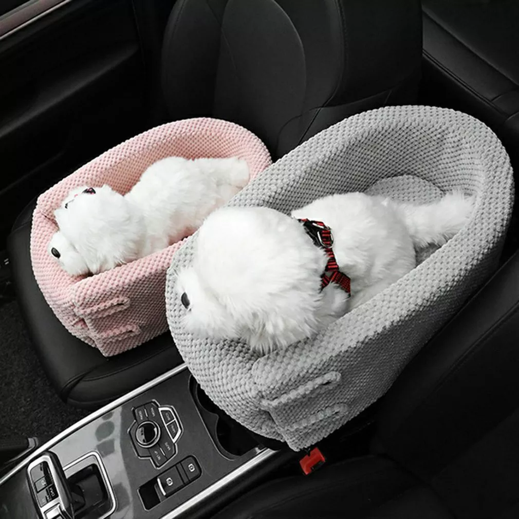 Washable Car Center Console Safety Seat Anti-dirty Mat For Small Pets Portable Cat Dog Bed Protector · v2