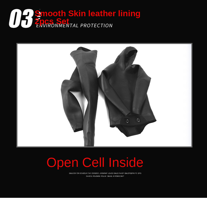 Wetsuit 3.5mm Mens  CR Neoprene Open Cell camouflage Two-piece  spearfishing diving suit winter swimsuit Unisex