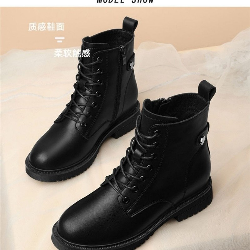 Stiefeletten für Damen Herbst Winter Damen Chelsea-Stiefel Kurze Stiefel Flache Schuhe Mode Plateaustiefel Gothic Botas De Mujer