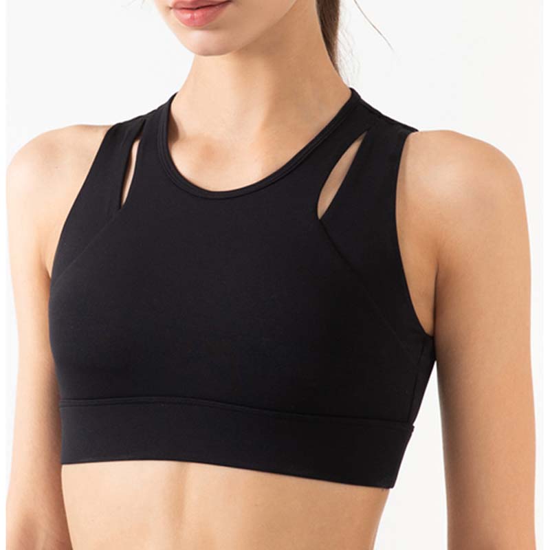 Stützender, stoßfester Sport-BH für Damen, gepolsterter Fitness-BH, schnell trocknende Fitness-Tops, Workout, Push-Up, Sportwear, Lauf- und Yogaweste