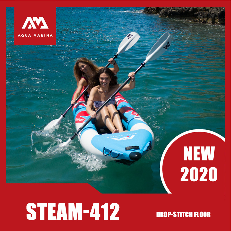 Aufblasbares Boot, Sportkajak, STEAM, Kanu, PVC, Beiboot, Floß, Pumpensitz, Boden, laminiert, professionell