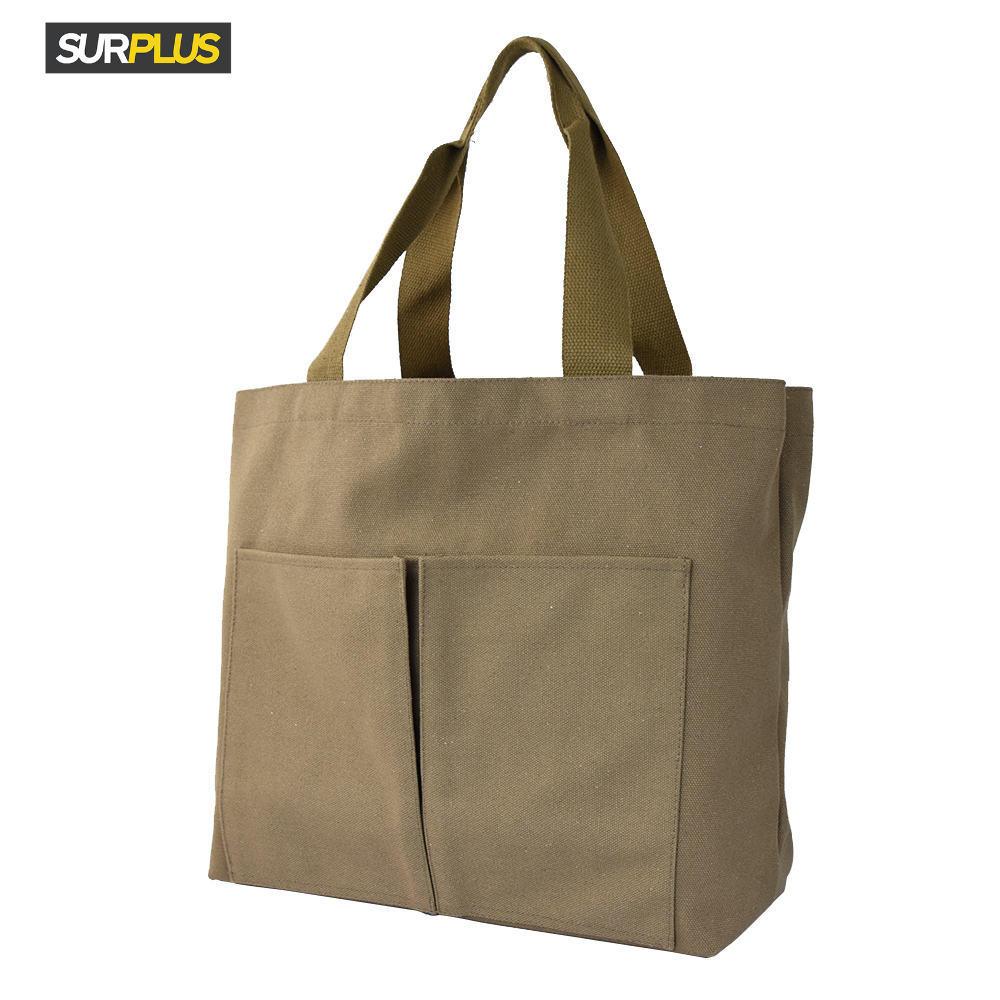 Surplus Unisex Canvas Tote Bag With Pockets · v2
