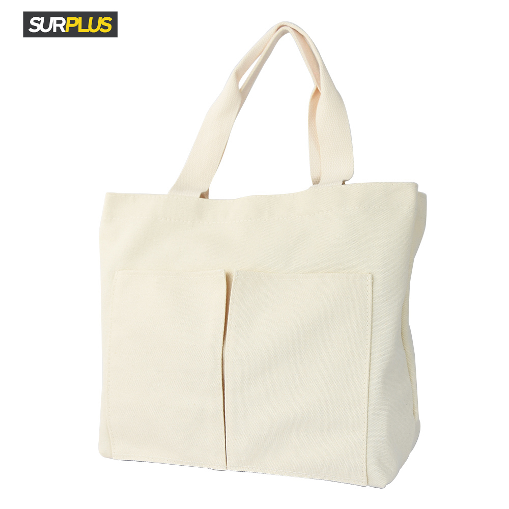 Surplus Unisex Canvas Tote Bag With Pockets · v2