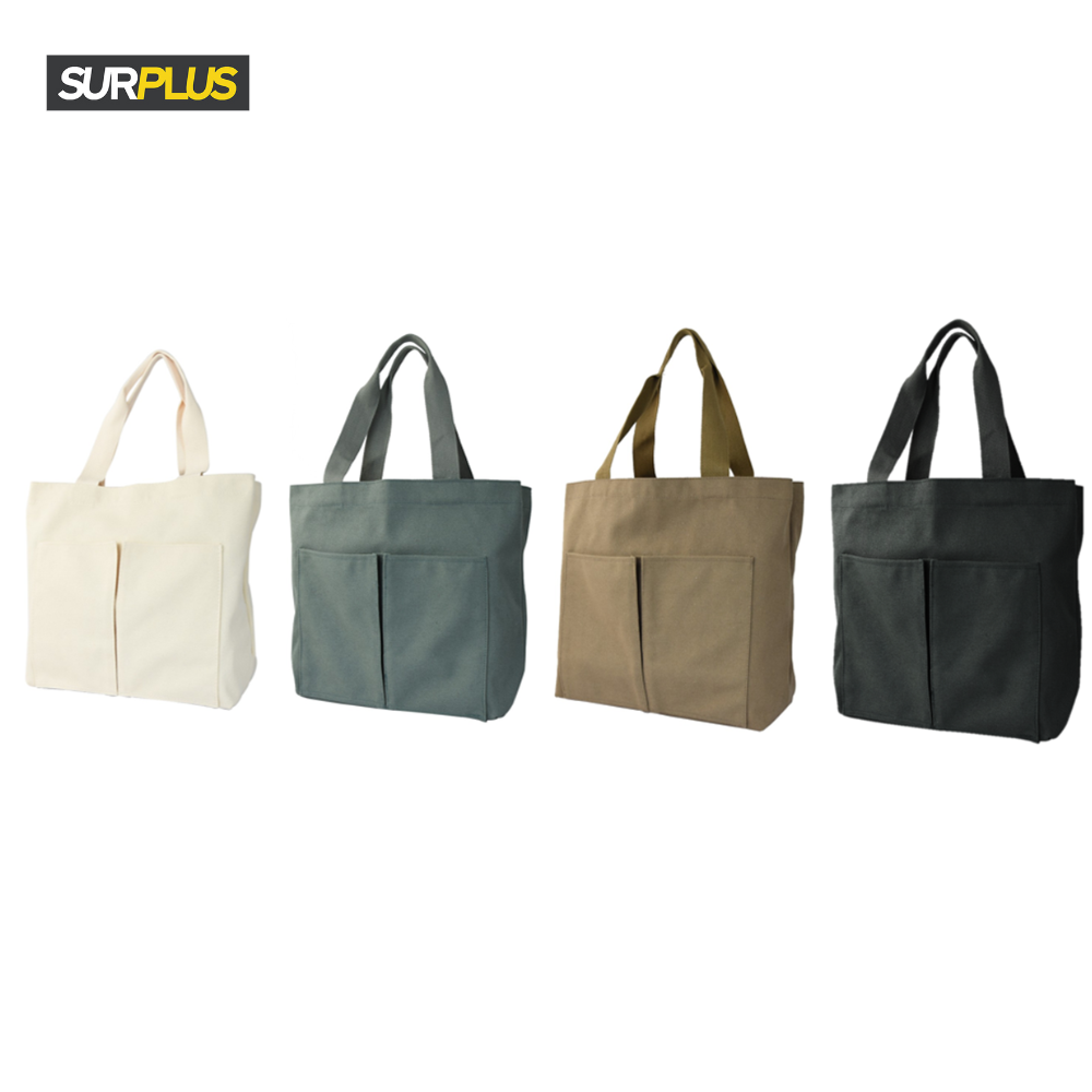 Surplus Unisex Canvas Tote Bag With Pockets · v2