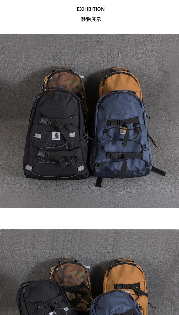 Men Large Capacity Travel Backpack Skateboard Backpack Street Drawstring Bag Fashion School Bag · v3