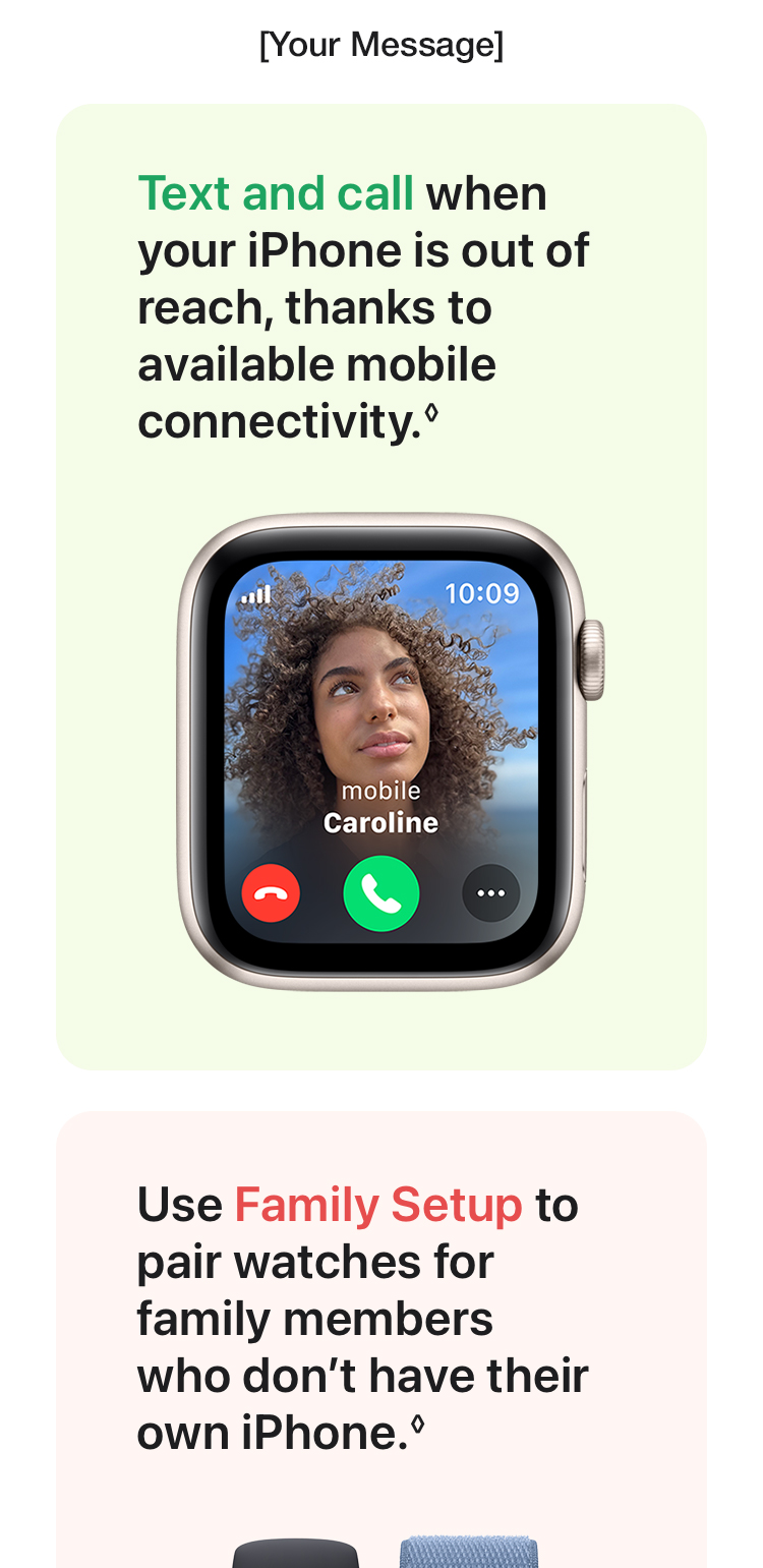 Apple Watch SE (GPS) mit Aluminiumgehäuse, Sportarmband