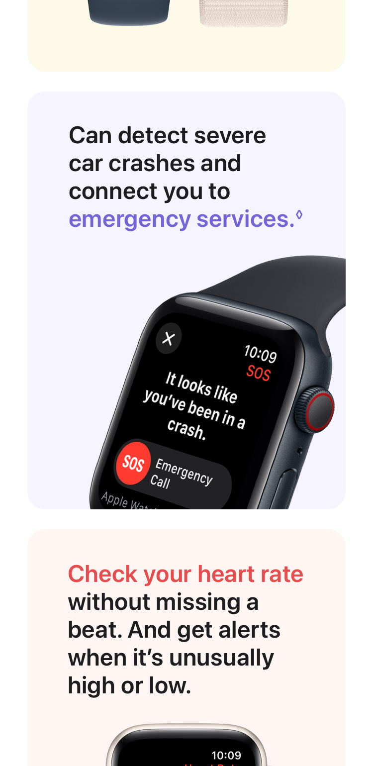 Apple Watch SE (GPS) mit Aluminiumgehäuse, Sportarmband