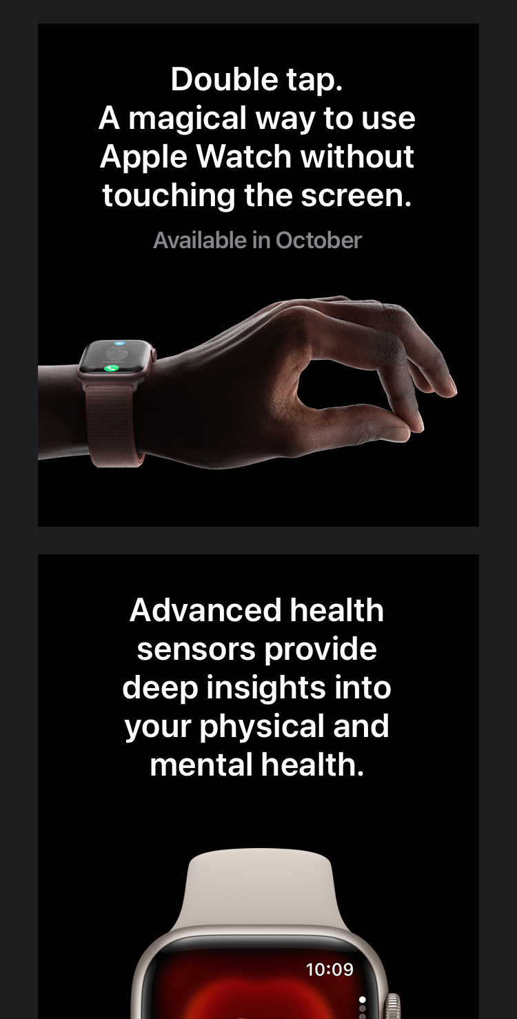 Apple Watch Series 9 (GPS + Cellular) mit Aluminiumgehäuse