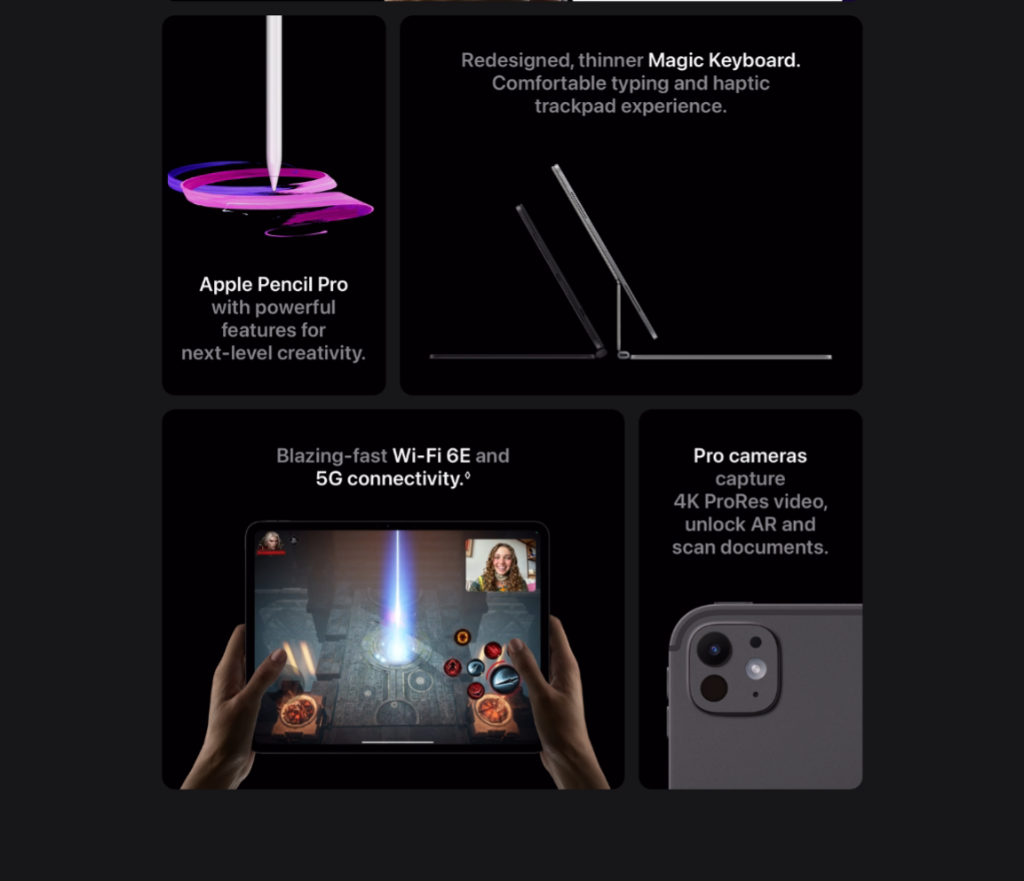 Apple 13-Zoll-iPad Pro WiFi mit Standardglas (M4, 2024)